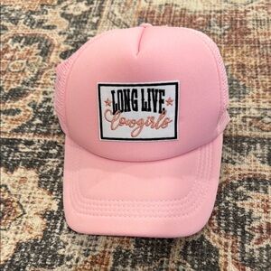 Long Live Cowgirls Pink Trucker Hat